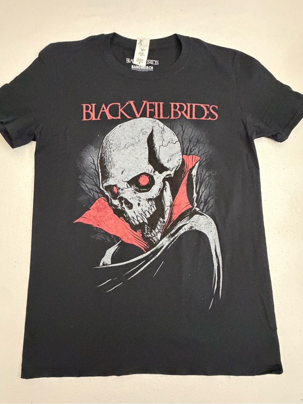 New Black Veil Brides Skull Graphic Band Tee Size Small